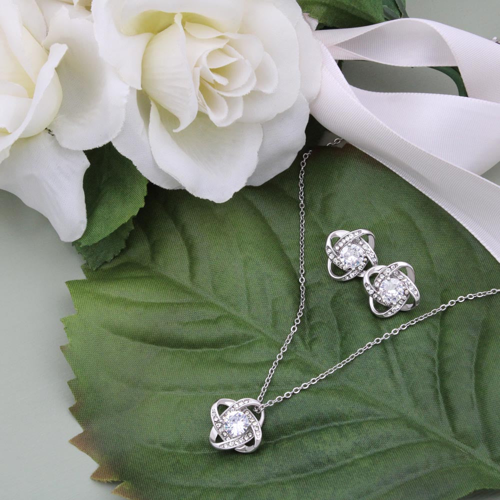 Love Knot Necklace & Earring Gift Set – Mother's Day