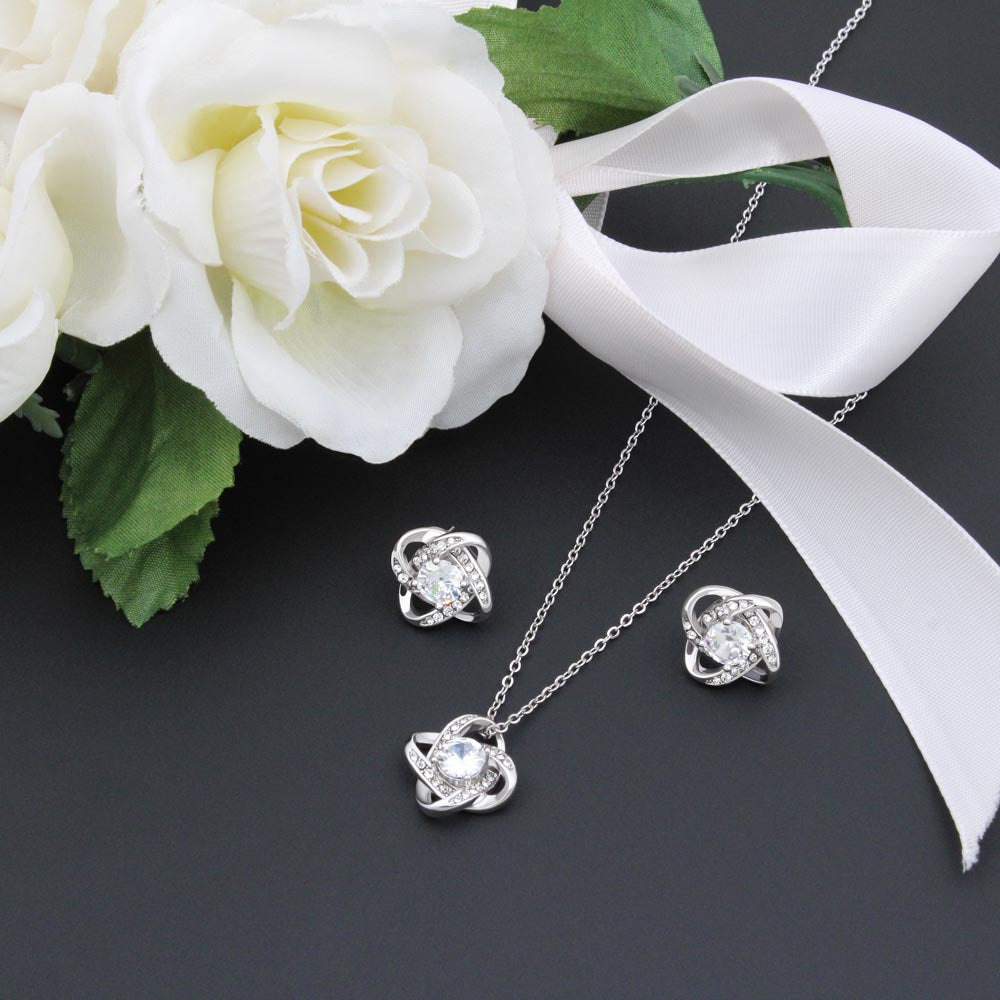 Love Knot Necklace & Earring Gift Set – Mother's Day