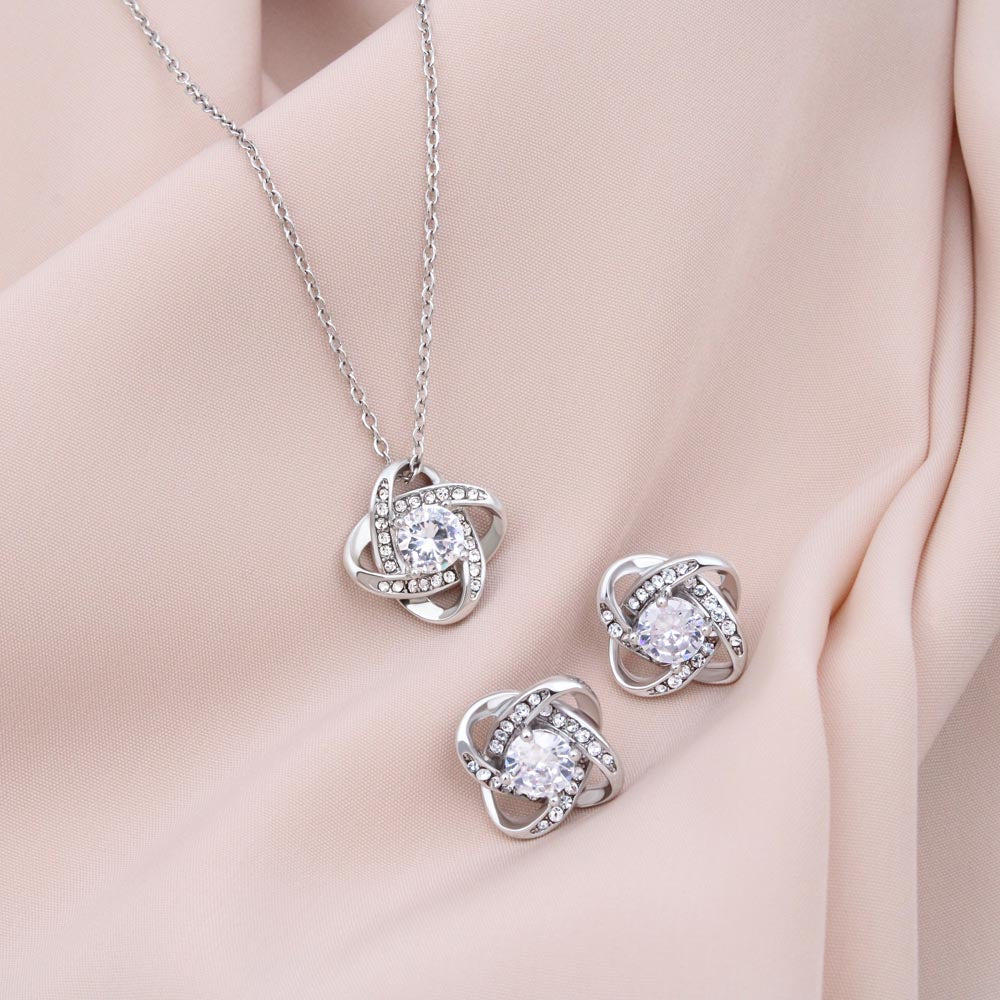Love Knot Necklace & Earring Gift Set – Mother's Day
