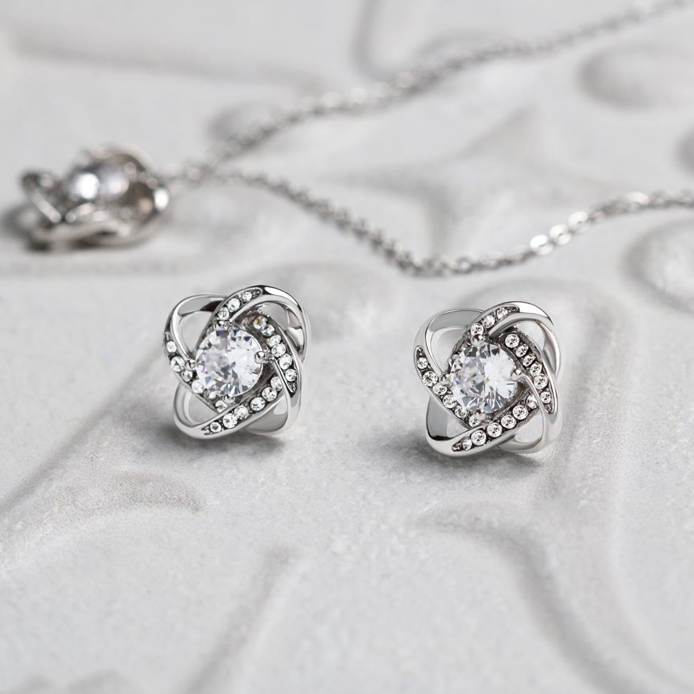 Love Knot Necklace & Earring Gift Set – Mother's Day