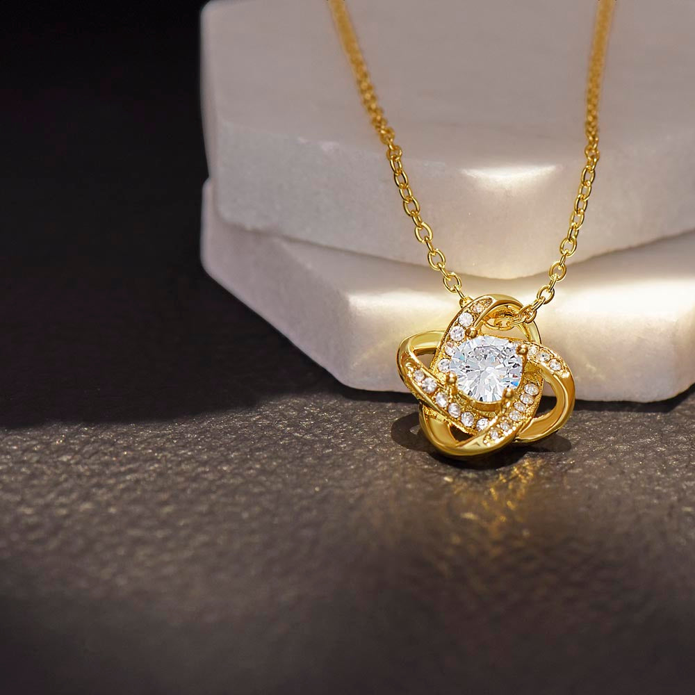 Love Knot Necklace Gift for Mom from Daughter