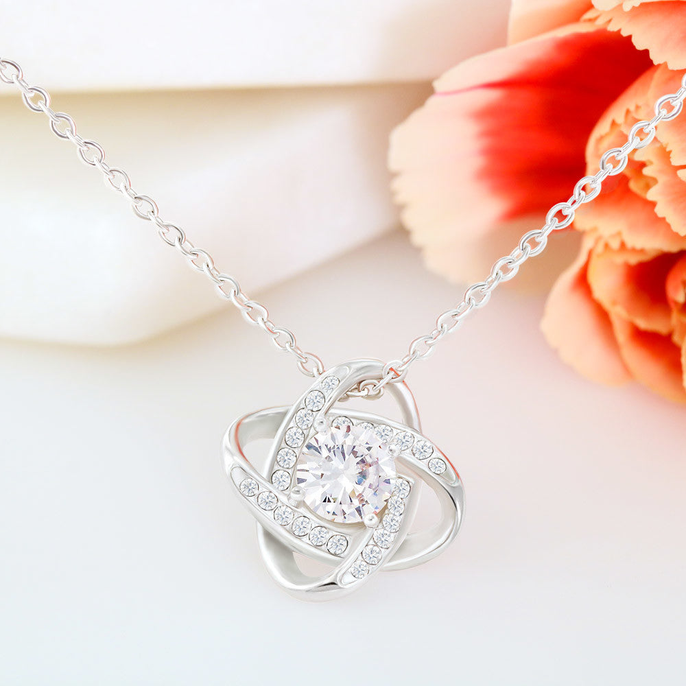 Love Knot Pendant Necklace – Gold-Plated Stainless Steel