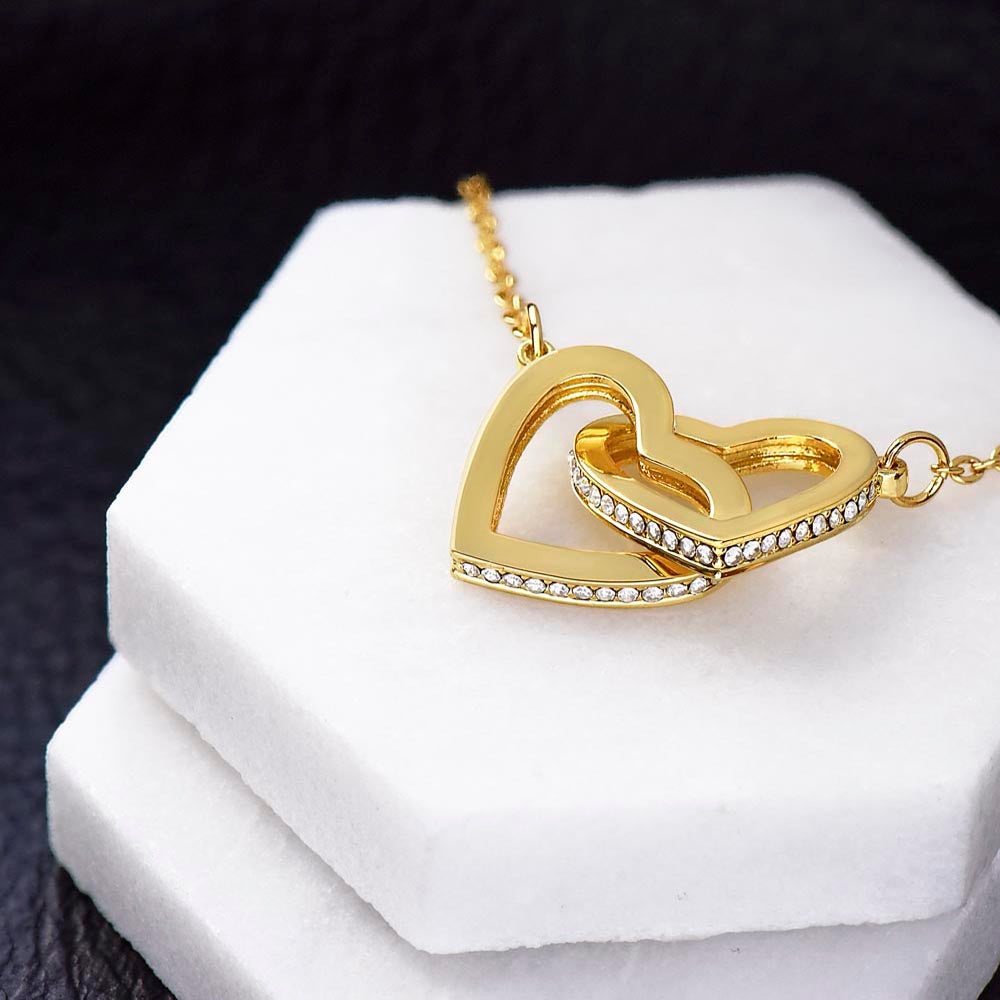 Interlocking Hearts Wife Necklace from Husband