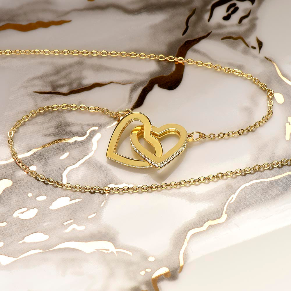 Interlocking Hearts Wife Necklace from Husband