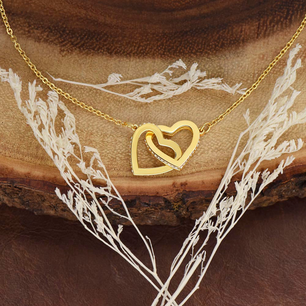 Interlocking Hearts Wife Necklace from Husband