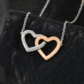 Interlocking Hearts Wife Necklace from Husband