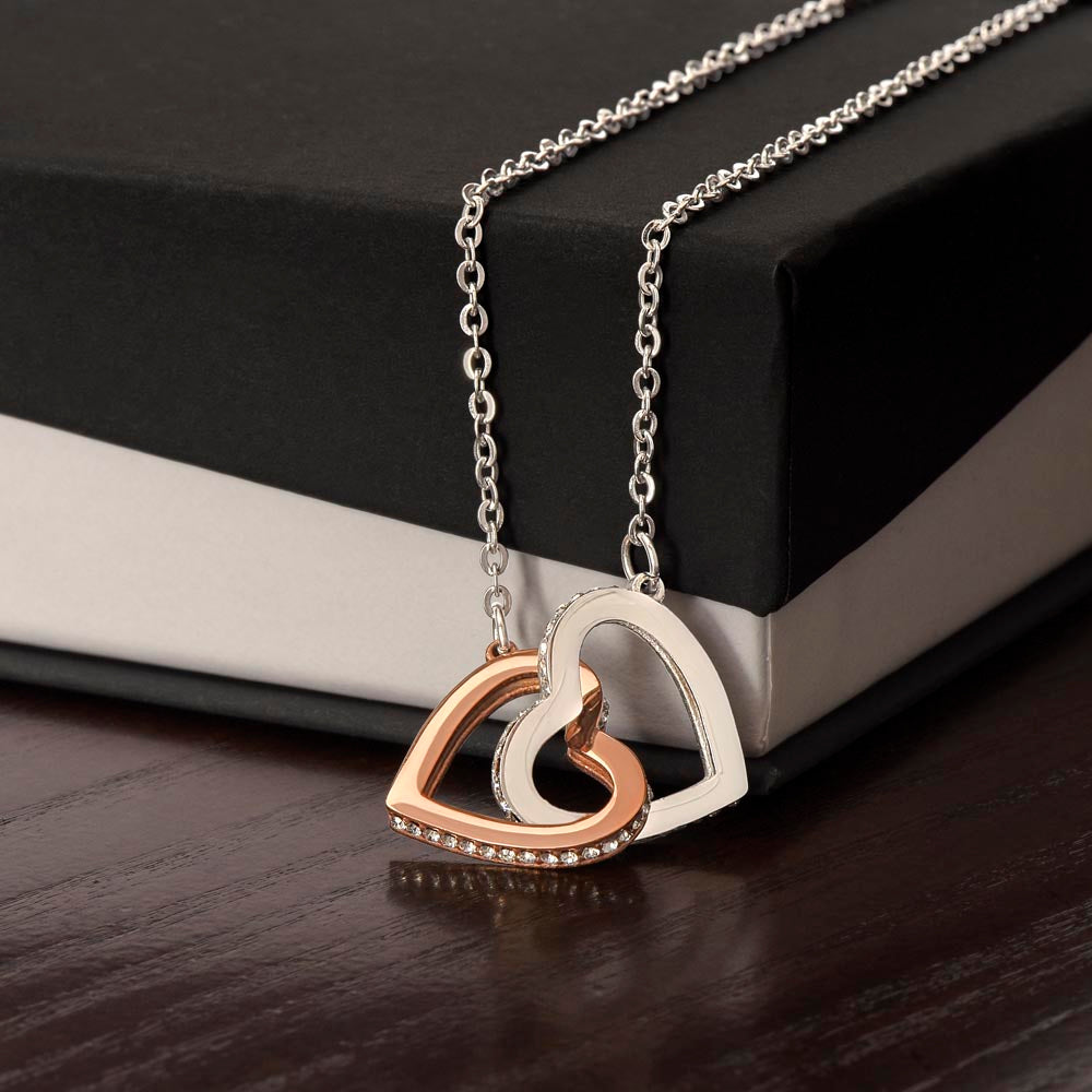 Interlocking Hearts Wife Necklace from Husband