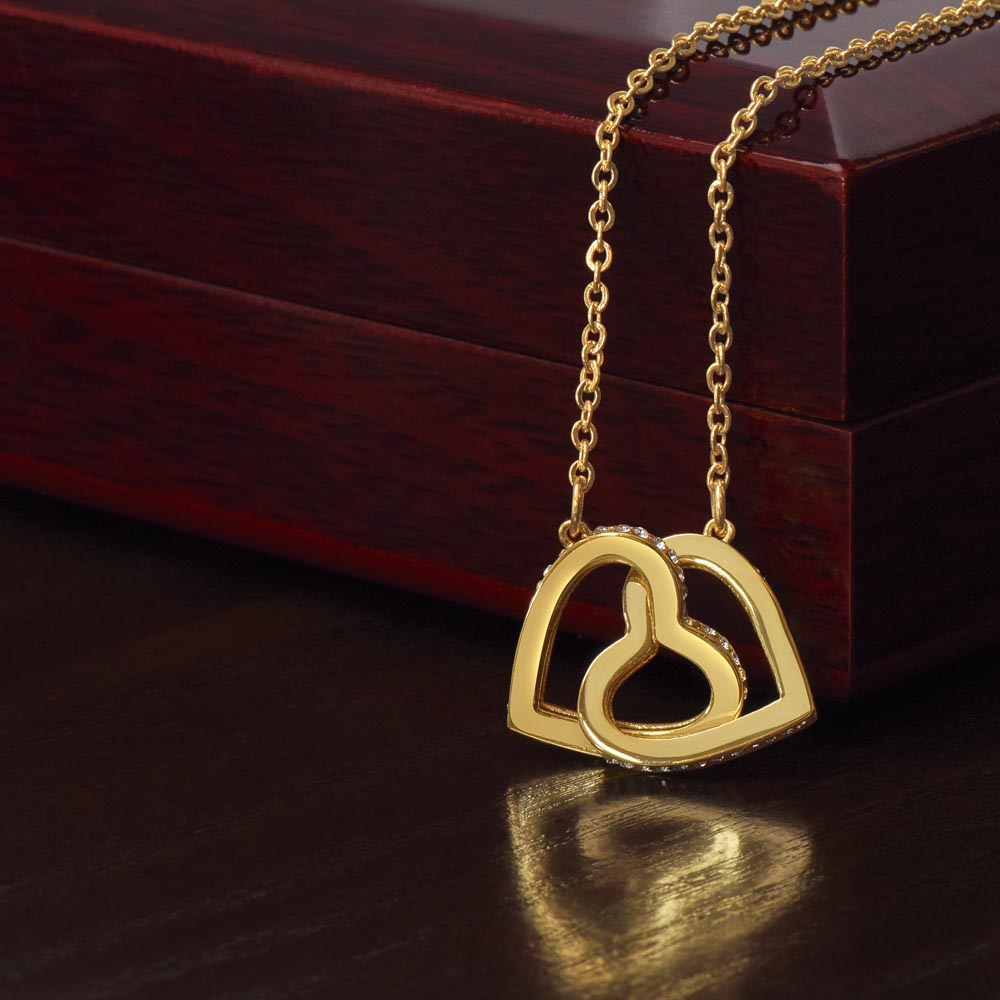 Interlocking Hearts Wife Necklace from Husband