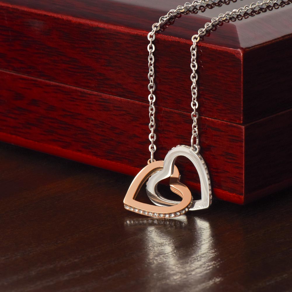 Interlocking Hearts Wife Necklace from Husband
