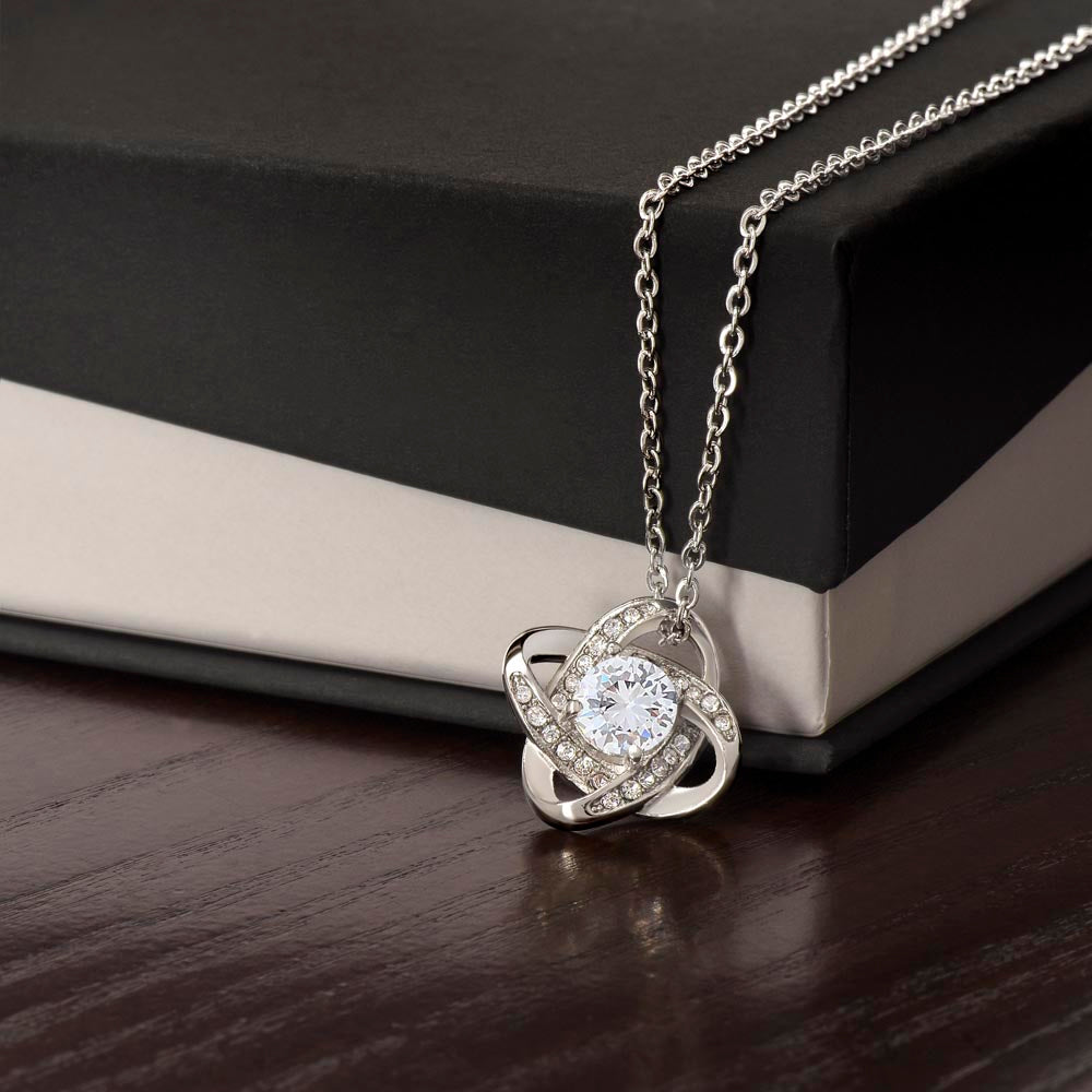 Love Knot Pendant Necklace – Gold-Plated Stainless Steel