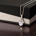 Alluring Beauty Cubic Zirconia Pendant Necklace