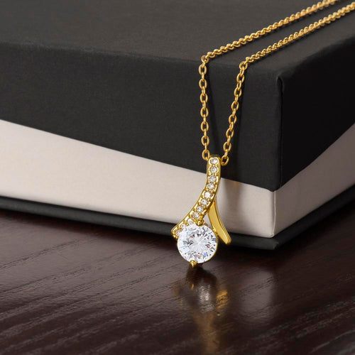 Alluring Beauty Cubic Zirconia Pendant Necklace